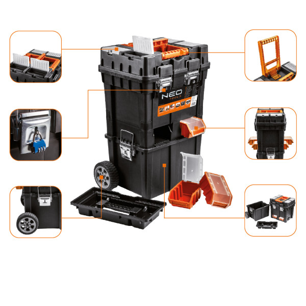 Ящик для електроінструментів Neo Tools 84-115 Мобільна майстерня - фото №1