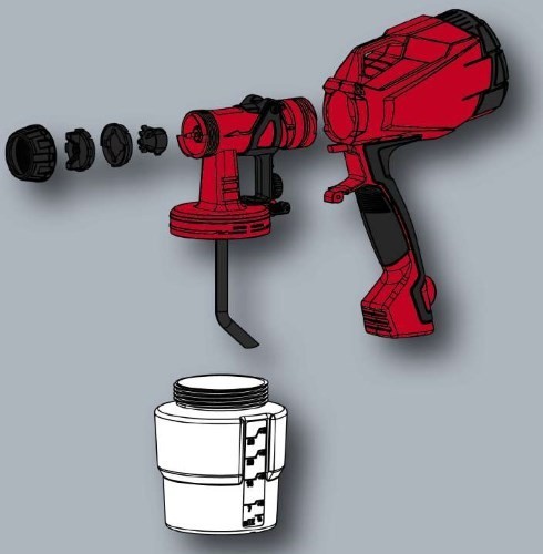 Электрический краскораспылитель EINHELL 4260010 TC-SY 500 P - фото №6