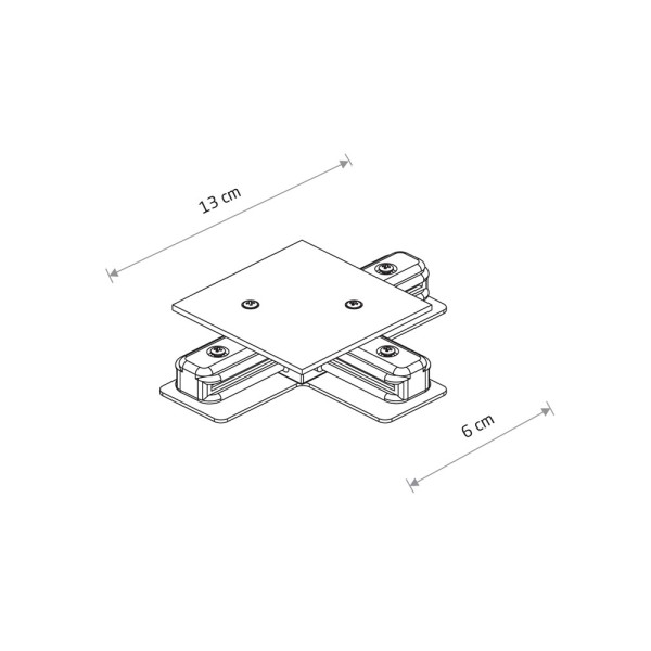 З'єднувач Nowodvorski 8834 Profile Recessed T-connector IP20 білий - фото №1