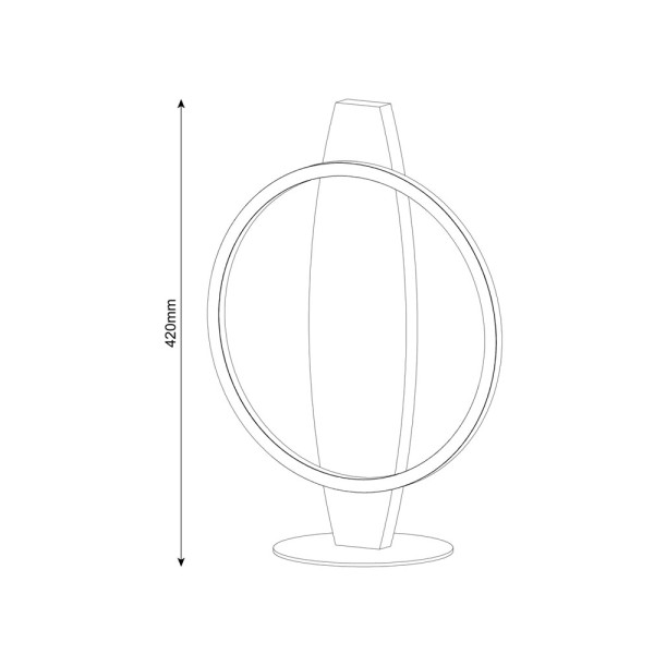 Настільна лампа Goldlux 334282 Melisa LED 1x10W 4000K 1100Lm IP20 бежева - фото №4