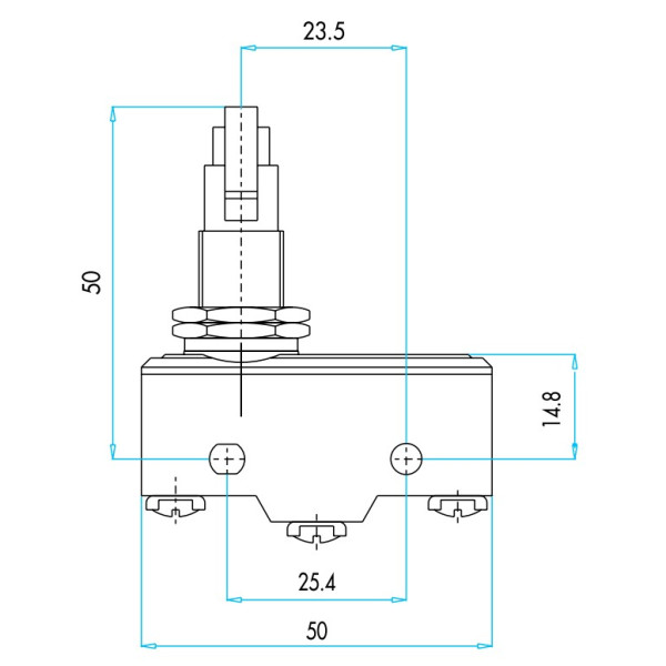 Конечный мини выключатель под винт EMAS MN1MUM8 - фото №6