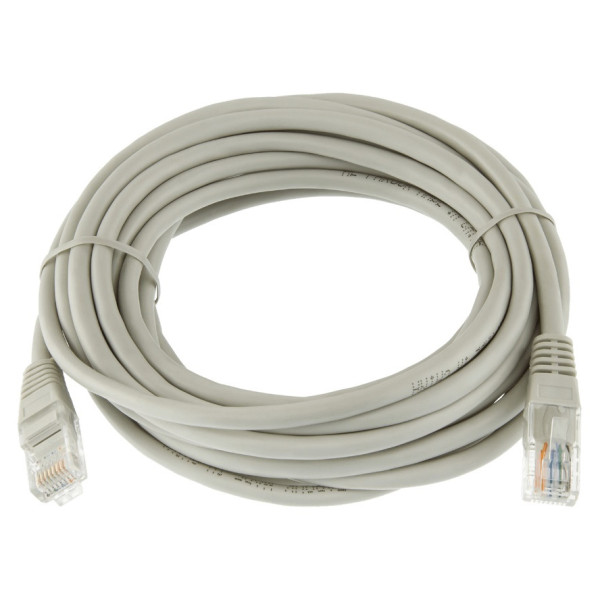 Патч-корд литой Logicpower UTP, RJ45, кат. 5Е, 5м