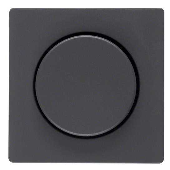 Накладка для поворотного світлорегулятора антрацит Berker Q.х