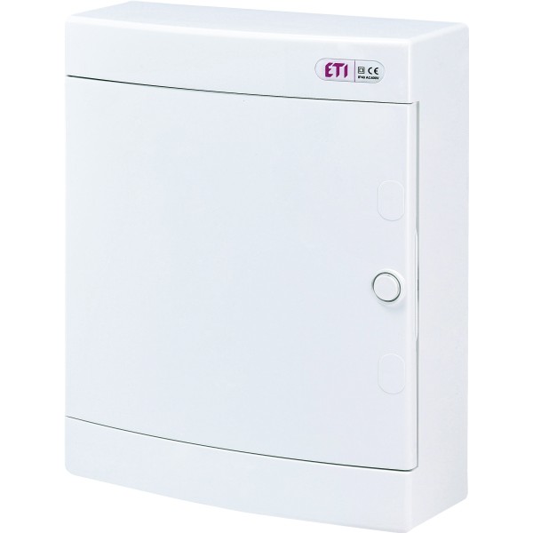 Зовнішній модульний щит ETI 001101008 ECT 24PO 24 М з білими дверцятами - фото №1