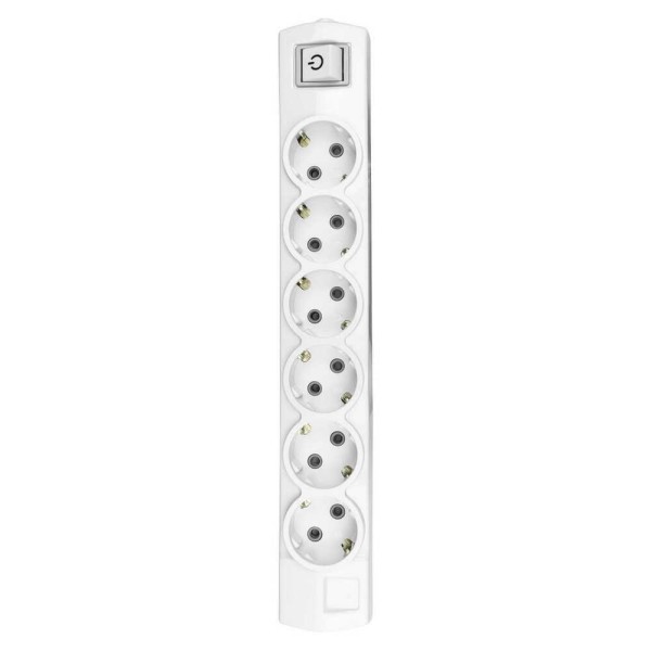 Колодка Violux 6-я с заземлением с выключателем ( 910230 ) - фото №1