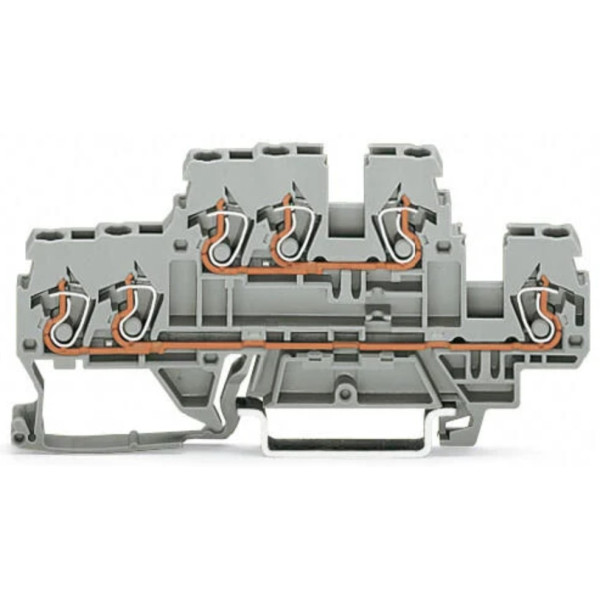 Дворівнева L клема Wago 870-531 (сіра)