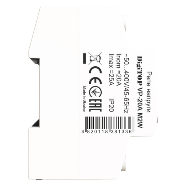 Реле напруги DigiTOP VP-20A M2W - фото №2