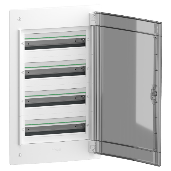 Врізний щит Schneider Electric PrismaSeT XS LVSXP418 4 ряди 72М димчасті двері - фото №1