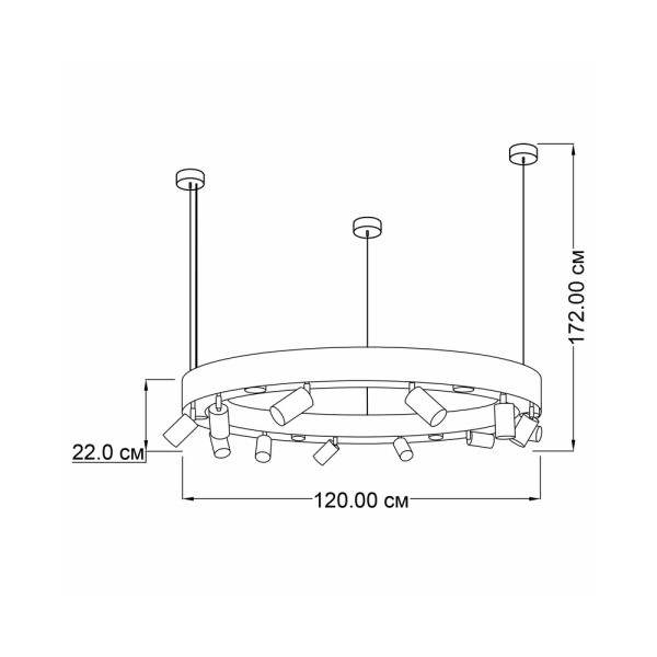 Люстра подвесная Imperium Light 28118120.05.05 Linkor - фото №2