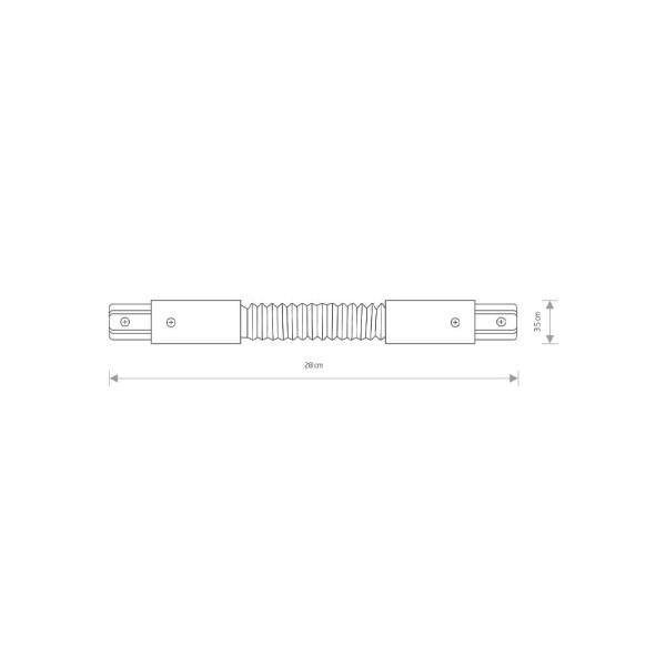 Соединитель Nowodvorski 8382 Profile flex connector Wh - фото №1