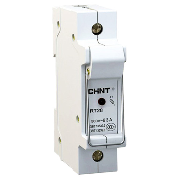 Держатель предохранителей Chint RT28-63X 1P до 63А 14х51мм с индикацией (520515)