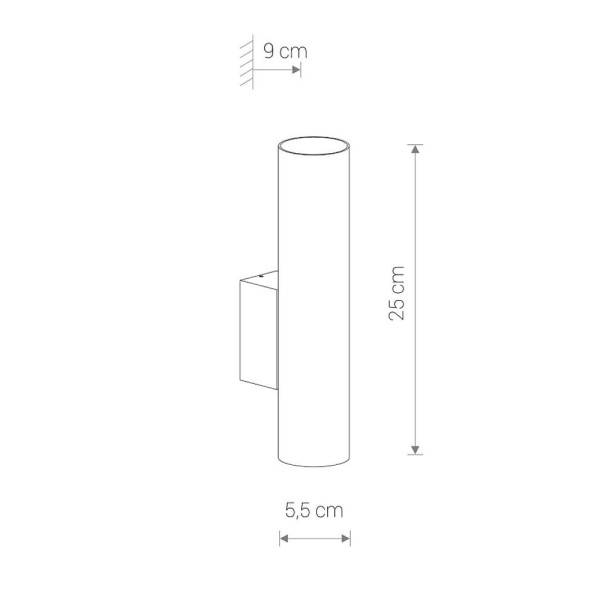 Бра, настенный светильник Nowodvorski 8072 Eye wall GU10 2x10W IP20 Bl - фото №1