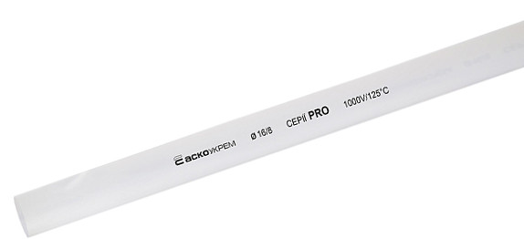 Термоусадочная трубка Аско-Укрем PRO Ø 16,0/8,0 белая (A0150040542)