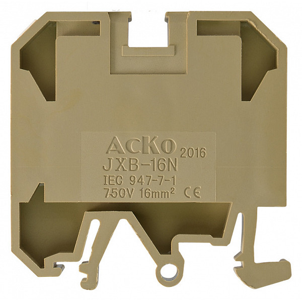 Клеммник Аско-Укрем JXB 16/35 желтый (A0130010019) - фото №1