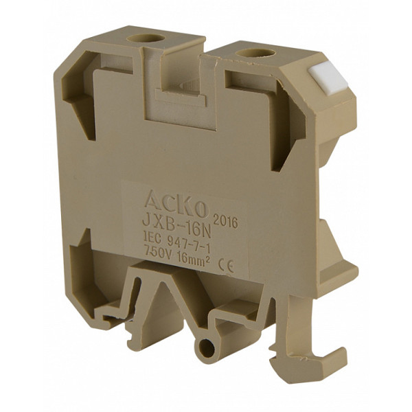 Клеммник Аско-Укрем JXB 16/35 желтый (A0130010019) - фото №2