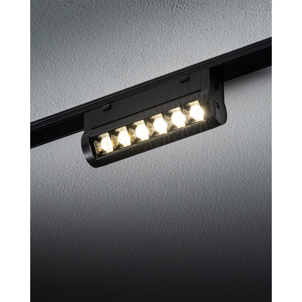 Магнітний трековий світильник Nowodvorski 11335 UT-LVM Focus Swing LED 1x6W 4000K 500Lm IP20 чорний - фото №1