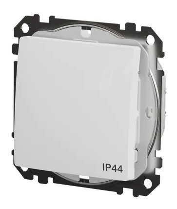 Одноклавішний перемикач Schneider Electric Sedna Design & Elements з кришкою IP44 білий SDD211106 - фото №4