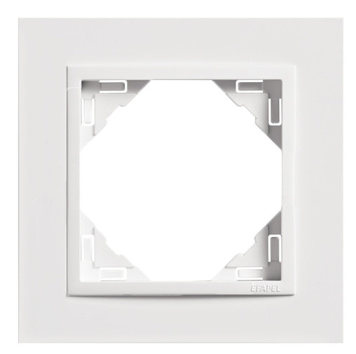 Рамка одинарная универсальная Logus 90. Animato белый
