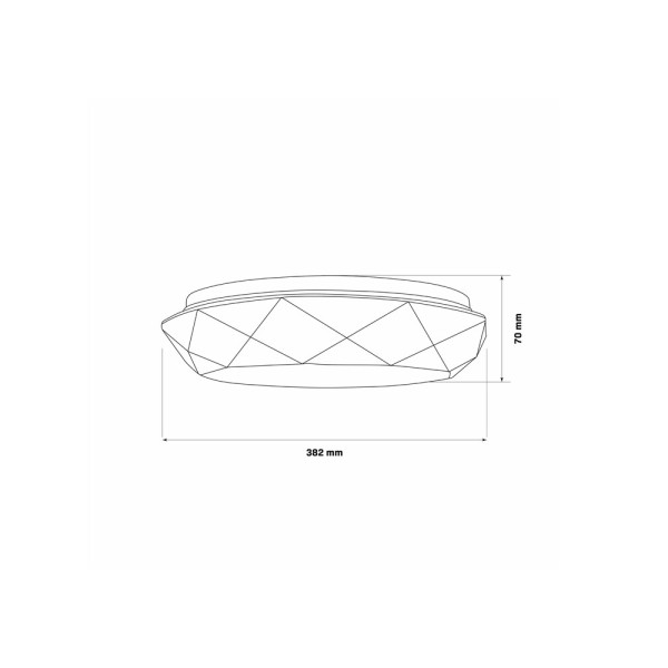 Люстра с пультом светодиодная, потолочный светильник Goldlux 325754 Galaxy LED 1x48W 3000K/4000K/6000K 5300Lm IP44 белая - фото №3