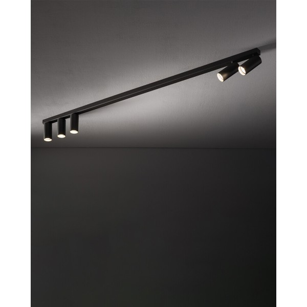 Светильник поворотный, спот Nowodvorski 11468 Fourty V GU10 5x10W IP20 темно-серый - фото №1