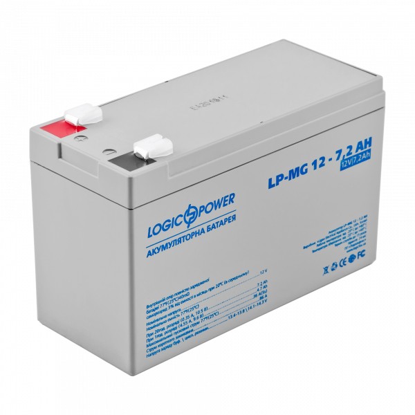 Аккумулятор LogicPower AGM LPM-MG 12-7,2 AH 12В