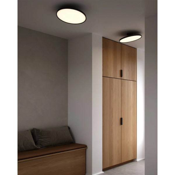 Люстра Nordlux 2320556003 Kaito LED 1x24W 3000K 1840Lm IP20 черная - фото №1