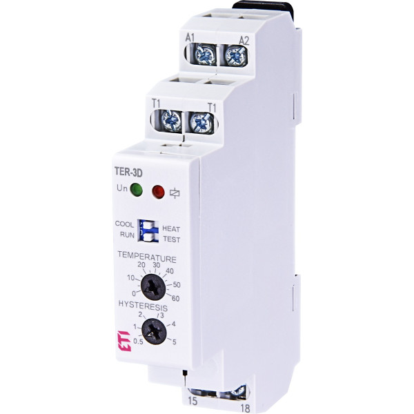 Термореле ETI 002471843 TER-3 D (0...+60) AC/DC 24-240 AC/DC (1x16A AC1)
