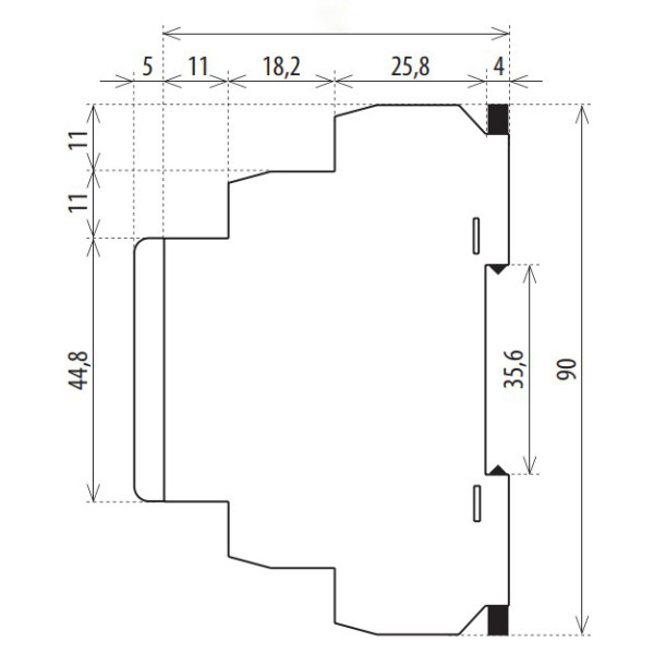 Термореле ETI 002471843 TER-3 D (0...+60) AC/DC 24-240 AC/DC (1x16A AC1) - фото №4