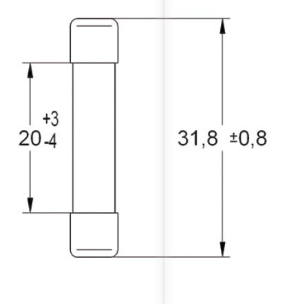 Мини-предохранитель ETI 006710078 CH 6.3x32 F 4A/250V - фото №1
