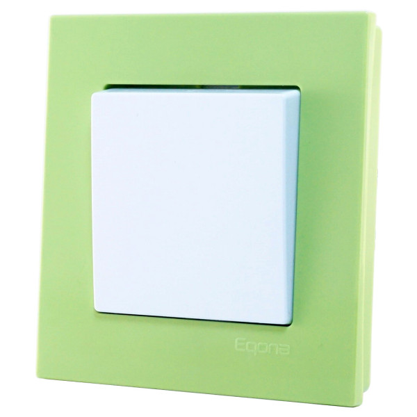 Рамка 1-місна Gunsan Eqona фісташкова - фото №1