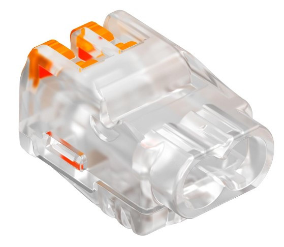 Универсальная безвинтовая клемма OBO Bettermann 2-полюсная 450В, 24А, (2х0.2-2.5)