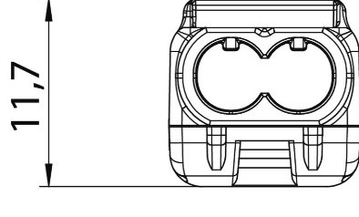 Универсальная безвинтовая клемма OBO Bettermann 2-полюсная 450В, 24А, (2х0.2-2.5) - фото №1
