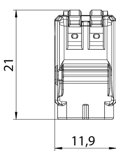 Универсальная безвинтовая клемма OBO Bettermann 2-полюсная 450В, 24А, (2х0.2-2.5) - фото №2