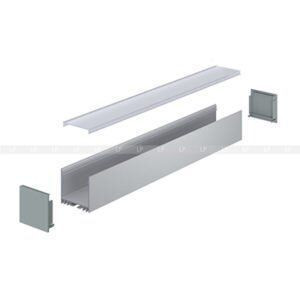 LED-профіль підвісний /накладний, 3 метра (ЛС40_3) - фото №2