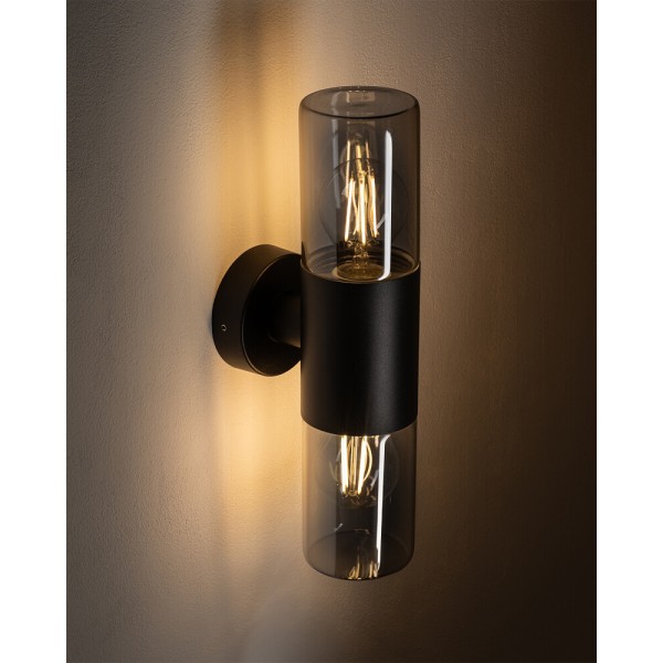 Вуличний світильник Nowodvorski 11372 Ida II E27 2x10W IP44 чорний - фото №2