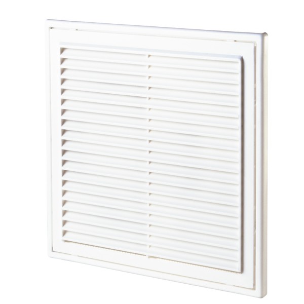 Грати Vents МВ 250/150 ВРс АБС біла 250х250
