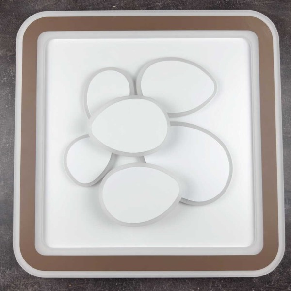 Світильник LED smart OREO+пульт 120W 3000-6000K IP20 коричневий квадрат ( 220415 ) - фото №2