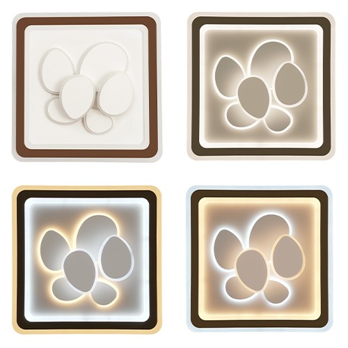 Світильник LED smart OREO+пульт 120W 3000-6000K IP20 коричневий квадрат ( 220415 ) - фото №6