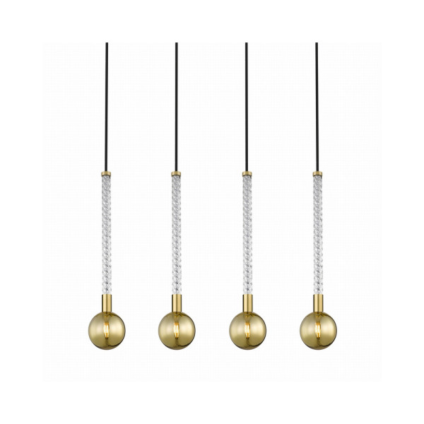 Підвісний світильник, люстра Zuma Line P0583-04A-2GHF Mida G9 1x6W IP20 Золотий - фото №1