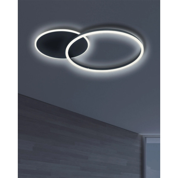 Люстра Goldlux 328229 Roman 2 Led 2x33W 4000K 2700Lm IP20 Черная - фото №1