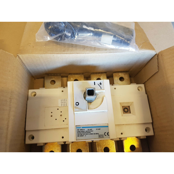 Рубильник Hager HA457 4P 400А - фото №5