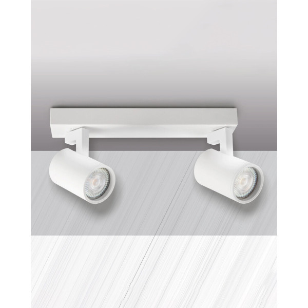 Светильник поворотный, спот Goldlux 328731 Lynx GU10 2x10W IP20 белый - фото №2