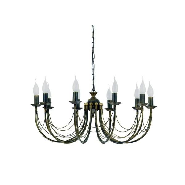 Люстра Nowodvorski 206 Ares E14 10x10W IP20 чорна