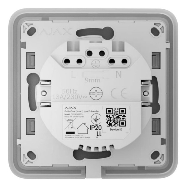 Механизм умной розетки Ajax 72569.165.WH1 OutletCore Smart (38774)