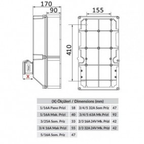 Пустий комбі-бокс Bemis BD8-2000-0000 533х260х168 (5.4.1.98578) - фото №1