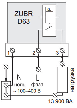 Реле напруги ZUBR D63 - фото №6