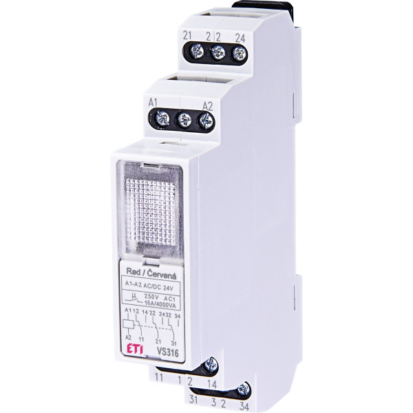 Проміжне реле ETI 002471222 VS 316K 24 24V AC/DC (3x16A AC1)