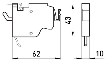 Дополнительный контакт E.Next e.industrial.ukm.400-800.F (i0030004) - фото №1