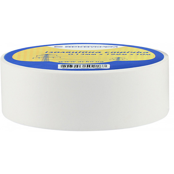 Ізолента Аско-Укрем 0,13x19мм/10м біла (A0150020032) - фото №1