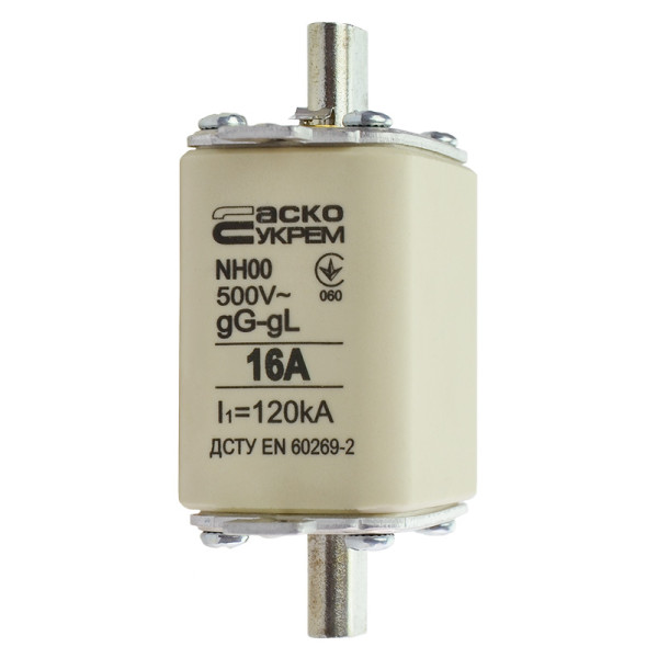 Запобіжник Аско-Укрем NH00 16A gG (A0050010008) - фото №2